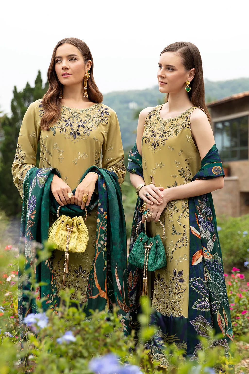 Ramsha | Andaz Collection | OLIVE GREEN by Ramsha - Designer Dress - Type: Ladies Clothes - Available at Libayah - 100% Original