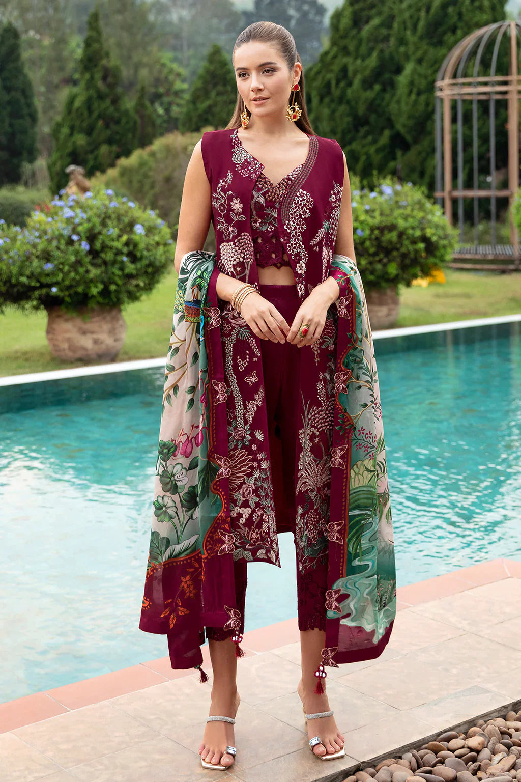Ramsha | Andaz Collection | CRIMSON GLOW by Ramsha - Designer Dress - Type: Ladies Clothes - Available at Libayah - 100% Original