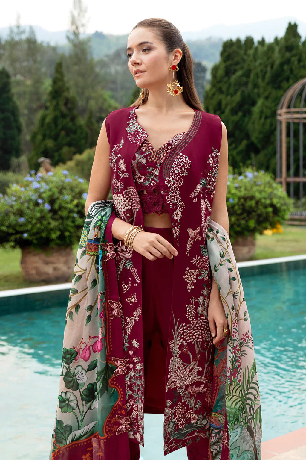 Ramsha | Andaz Collection | CRIMSON GLOW by Ramsha - Designer Dress - Type: Ladies Clothes - Available at Libayah - 100% Original