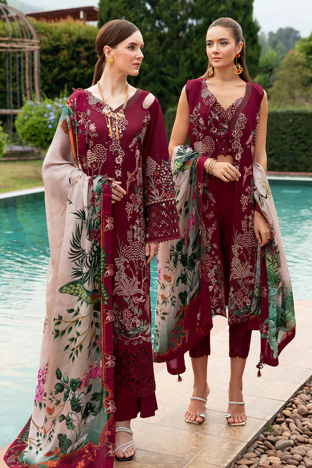 Ramsha | Andaz Collection | CRIMSON GLOW by Ramsha - Designer Dress - Type: Ladies Clothes - Available at Libayah - 100% Original
