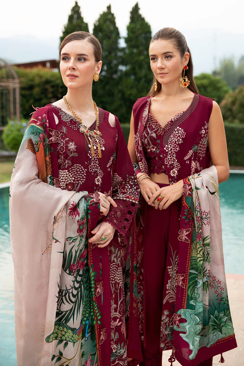 Ramsha | Andaz Collection | CRIMSON GLOW by Ramsha - Designer Dress - Type: Ladies Clothes - Available at Libayah - 100% Original