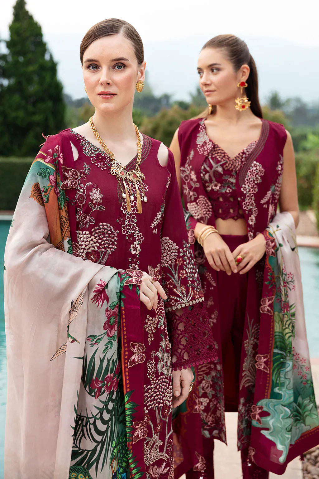 Ramsha | Andaz Collection | CRIMSON GLOW by Ramsha - Designer Dress - Type: Ladies Clothes - Available at Libayah - 100% Original
