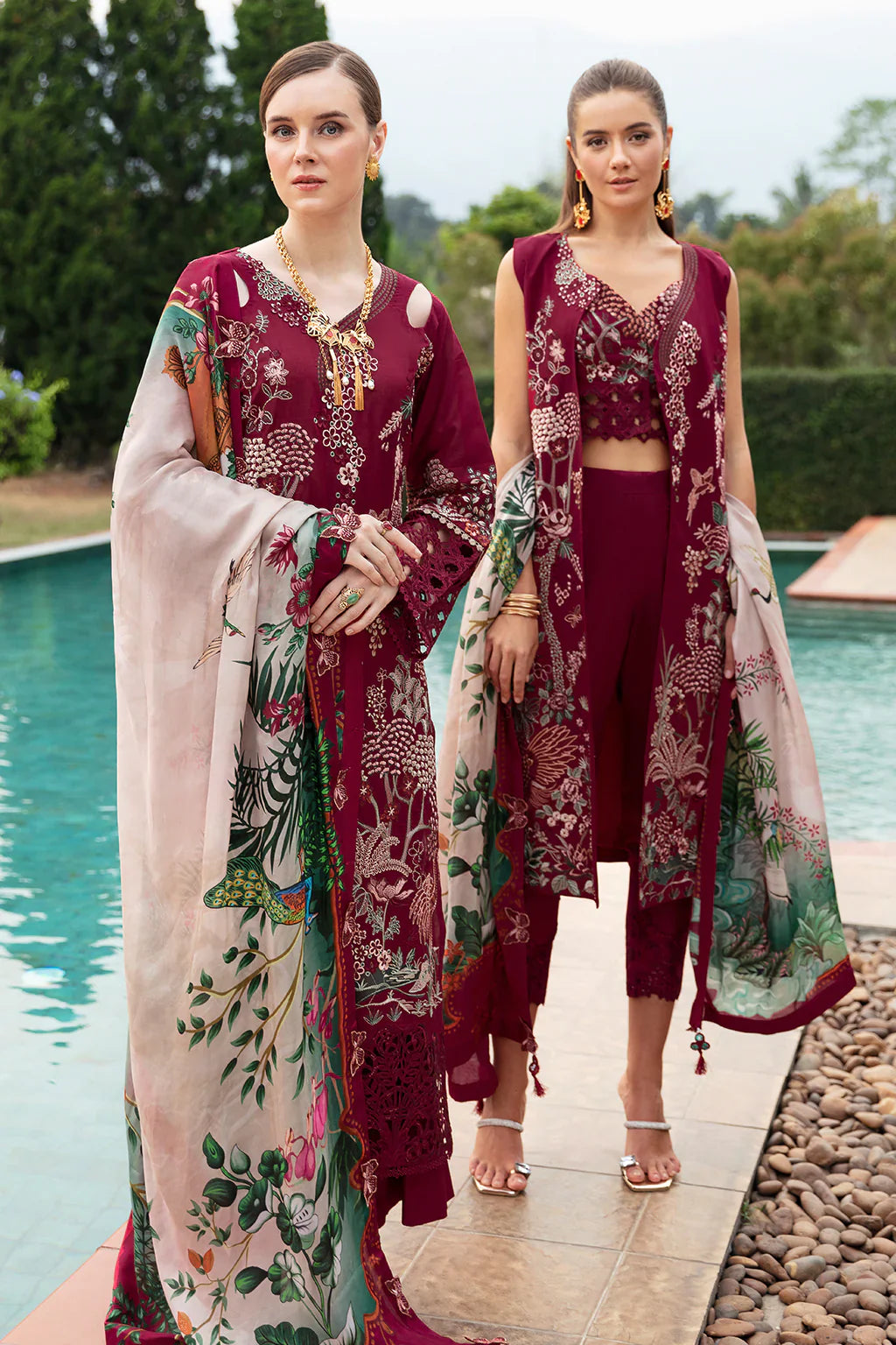 Ramsha | Andaz Collection | CRIMSON GLOW by Ramsha - Designer Dress - Type: Ladies Clothes - Available at Libayah - 100% Original