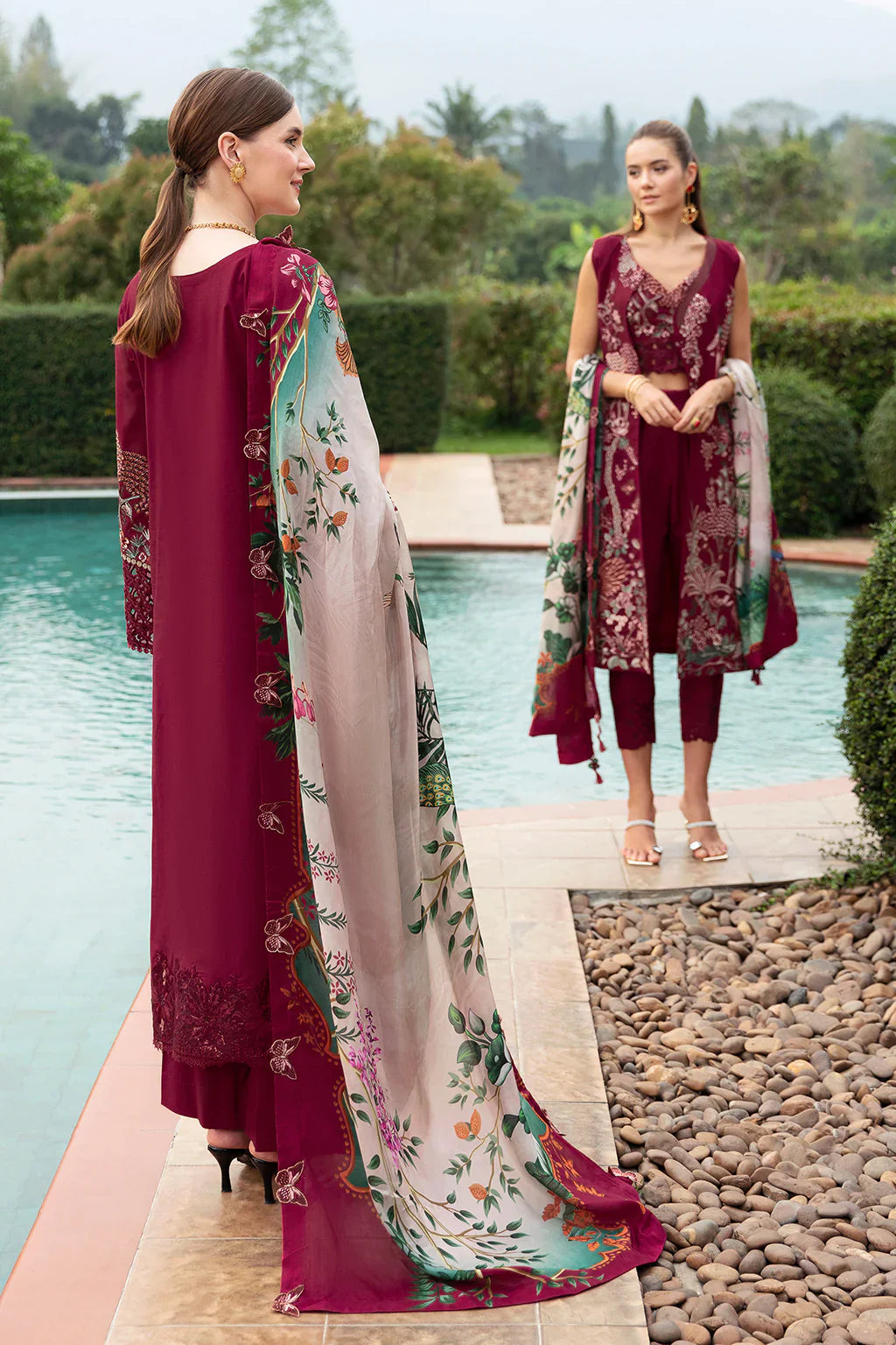Ramsha | Andaz Collection | CRIMSON GLOW by Ramsha - Designer Dress - Type: Ladies Clothes - Available at Libayah - 100% Original