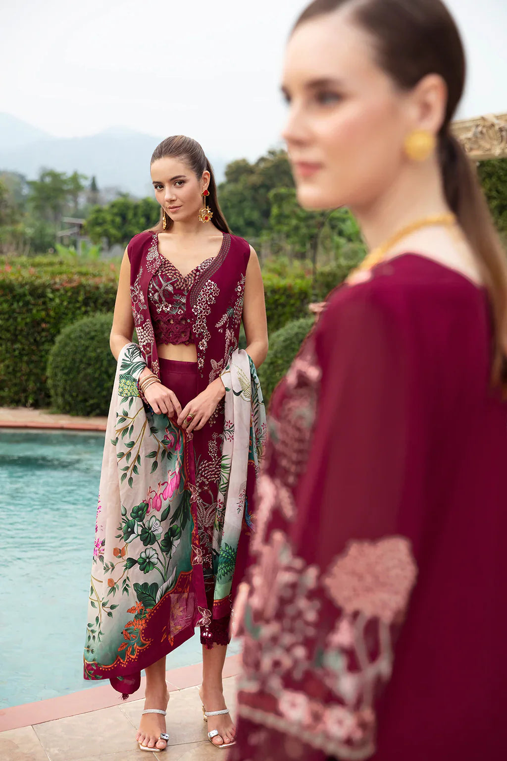 Ramsha | Andaz Collection | CRIMSON GLOW by Ramsha - Designer Dress - Type: Ladies Clothes - Available at Libayah - 100% Original