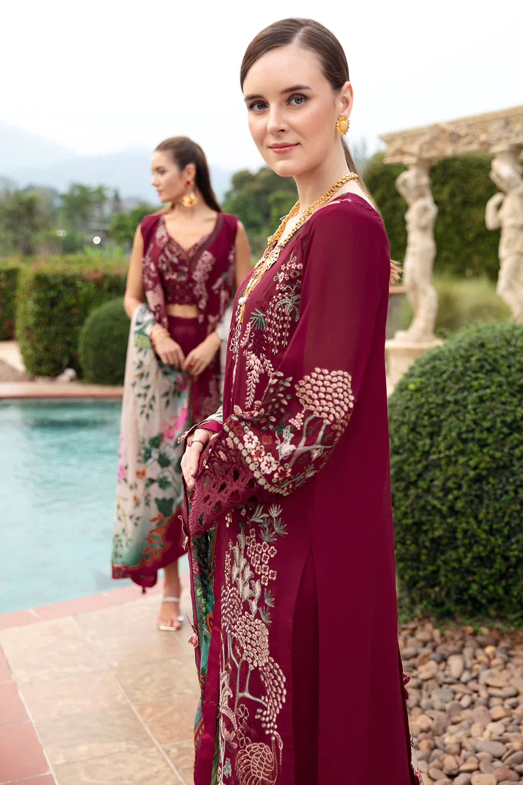 Ramsha | Andaz Collection | CRIMSON GLOW by Ramsha - Designer Dress - Type: Ladies Clothes - Available at Libayah - 100% Original