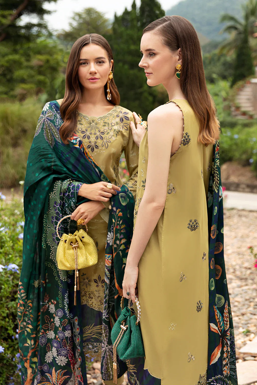 Ramsha | Andaz Collection | OLIVE GREEN by Ramsha - Designer Dress - Type: Ladies Clothes - Available at Libayah - 100% Original