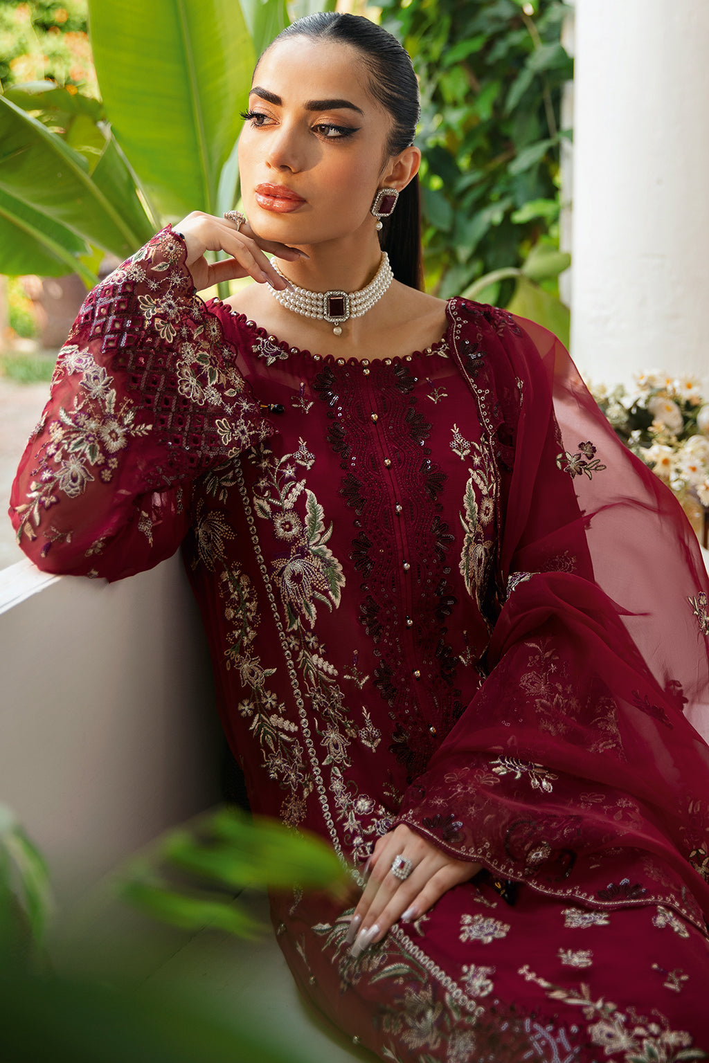 Ramsha | Dastak Luxury Chiffon Collection |  Q-103 by Ramsha - Designer Dress - Type: Ladies Clothes - Available at Libayah - 100% Original