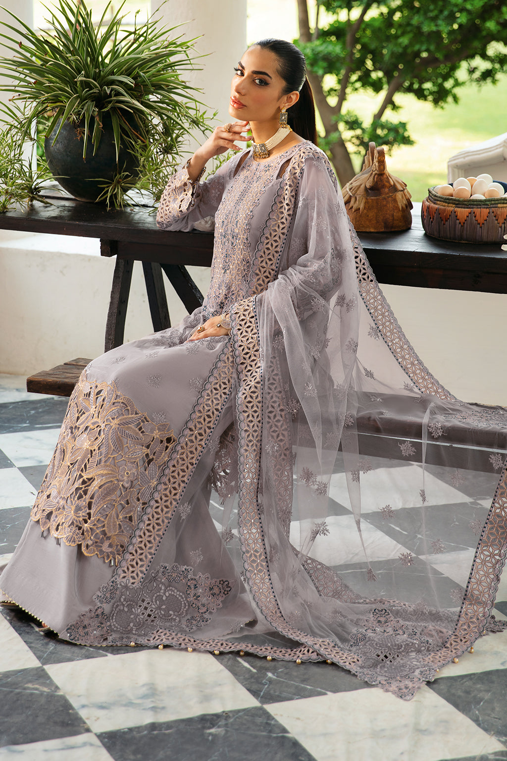 Ramsha | Dastak Luxury Chiffon Collection |  Q-104 by Ramsha - Designer Dress - Type: Ladies Clothes - Available at Libayah - 100% Original