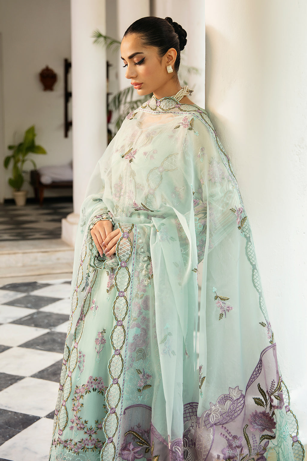 Ramsha | Dastak Luxury Chiffon Collection | Q-102 by Ramsha - Designer Dress - Type: Ladies Clothes - Available at Libayah - 100% Original