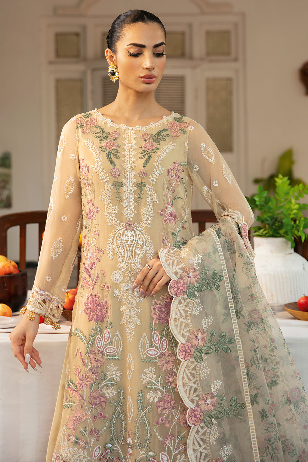 Ramsha | Dastak Luxury Chiffon Collection |  Q-105 by Ramsha - Designer Dress - Type: Ladies Clothes - Available at Libayah - 100% Original
