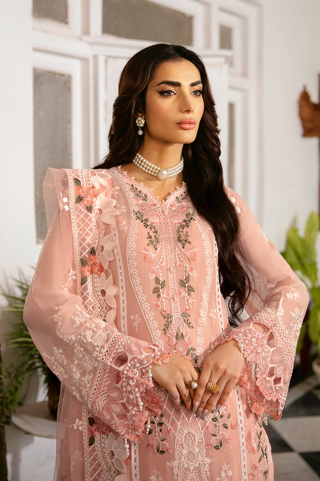 Ramsha | Dastak Luxury Chiffon Collection | Q-101 by Ramsha - Designer Dress - Type: Ladies Clothes - Available at Libayah - 100% Original