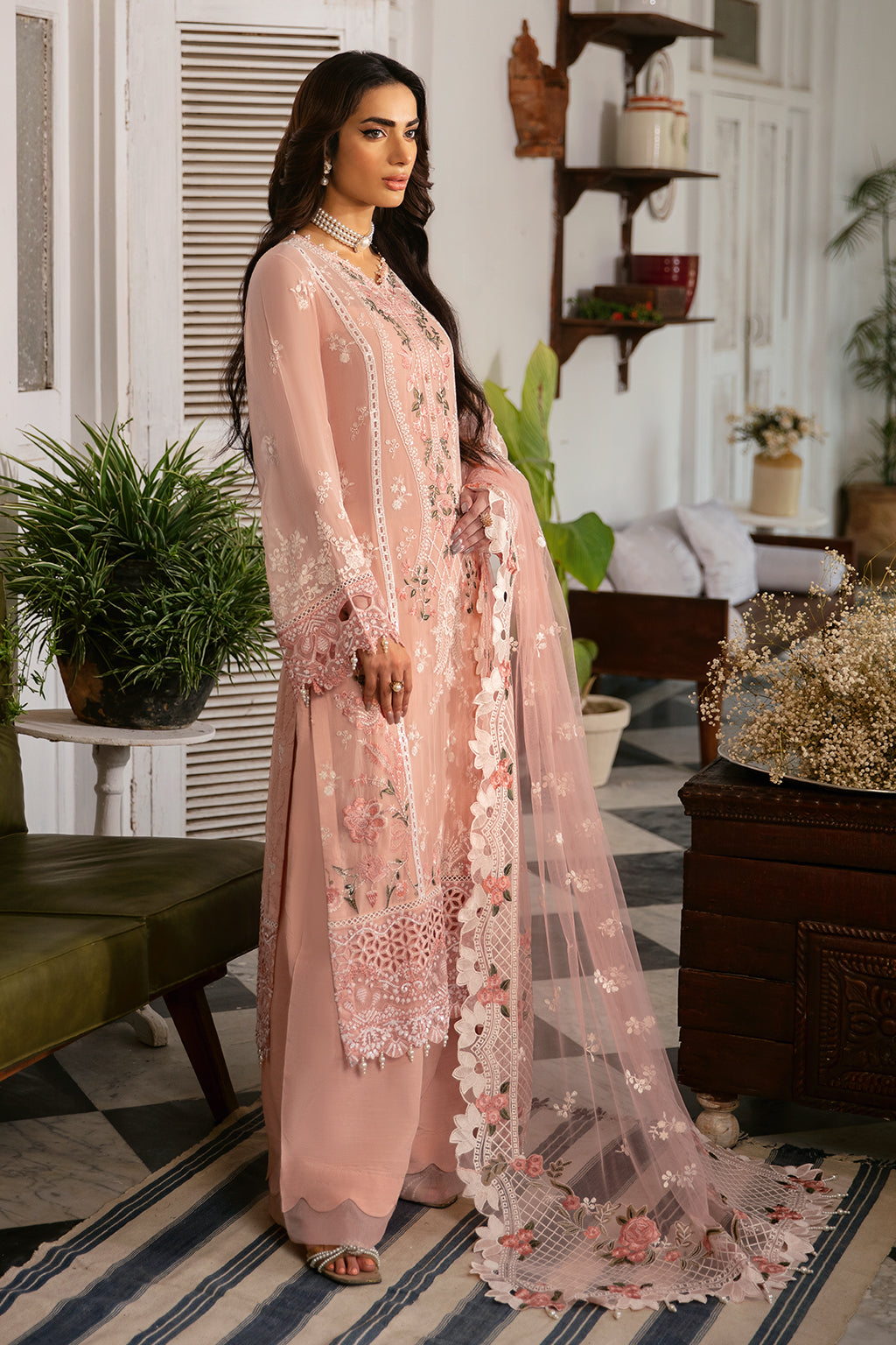 Ramsha | Dastak Luxury Chiffon Collection | Q-101 by Ramsha - Designer Dress - Type: Ladies Clothes - Available at Libayah - 100% Original