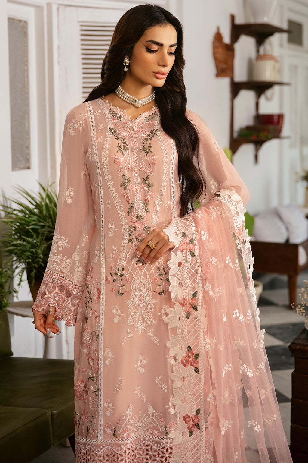 Ramsha | Dastak Luxury Chiffon Collection | Q-101 by Ramsha - Designer Dress - Type: Ladies Clothes - Available at Libayah - 100% Original
