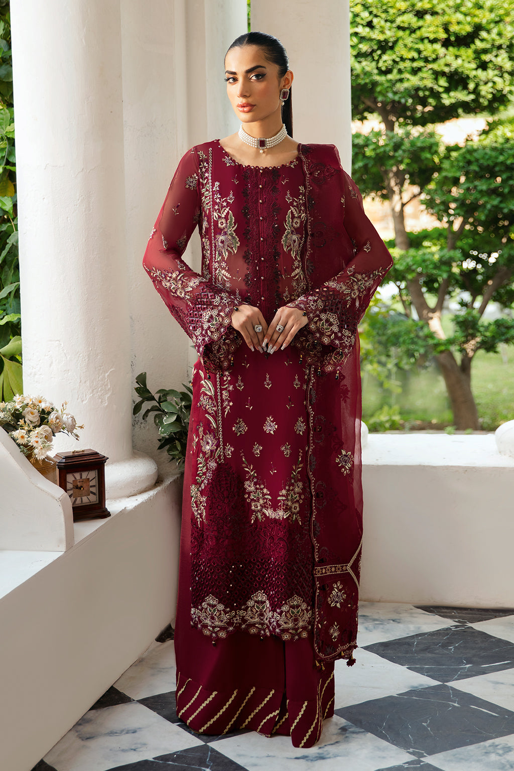 Ramsha | Dastak Luxury Chiffon Collection |  Q-103 by Ramsha - Designer Dress - Type: Ladies Clothes - Available at Libayah - 100% Original