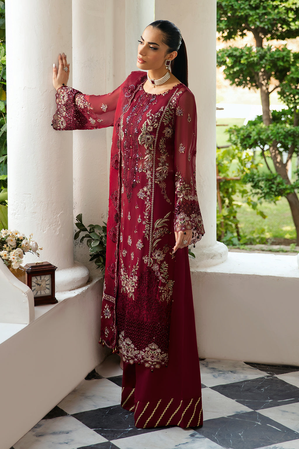 Ramsha | Dastak Luxury Chiffon Collection |  Q-103 by Ramsha - Designer Dress - Type: Ladies Clothes - Available at Libayah - 100% Original