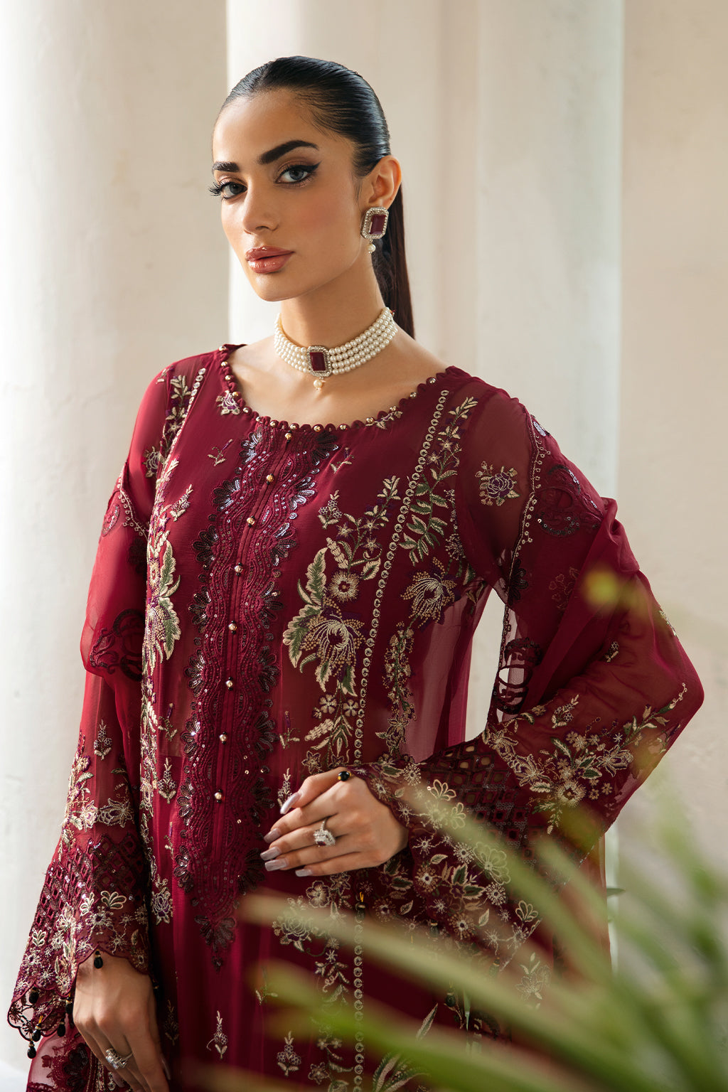 Ramsha | Dastak Luxury Chiffon Collection |  Q-103 by Ramsha - Designer Dress - Type: Ladies Clothes - Available at Libayah - 100% Original