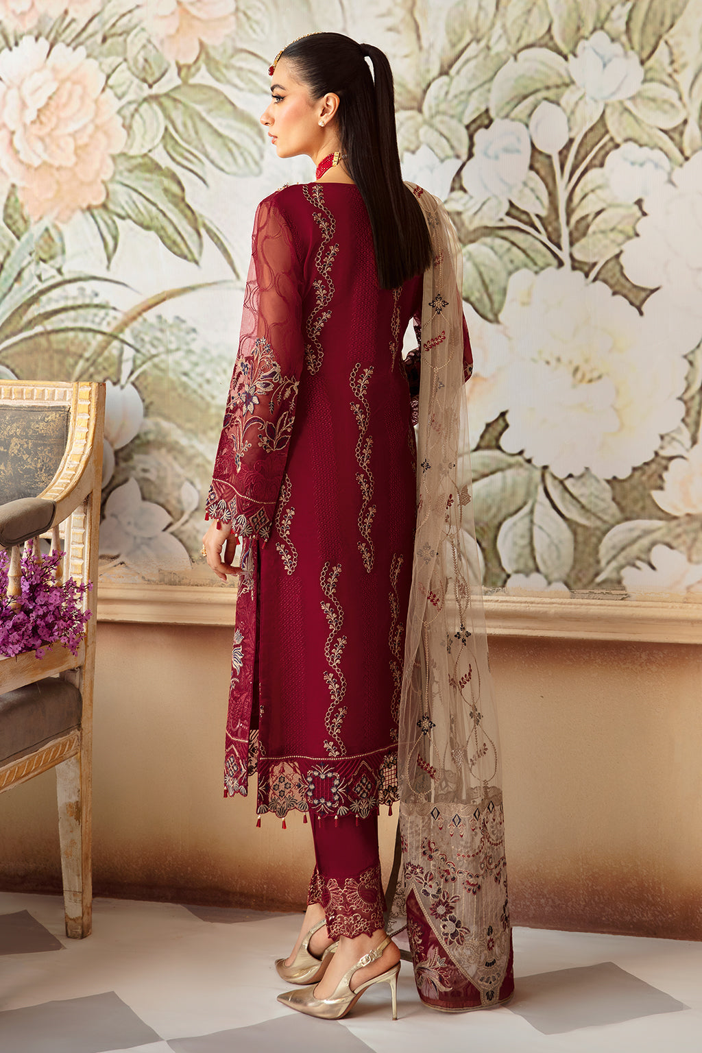 Ramsha | Minhal Organza Collection |  M-1201 by Ramsha - Designer Dress - Type: Ladies Clothes - Available at Libayah - 100% Original