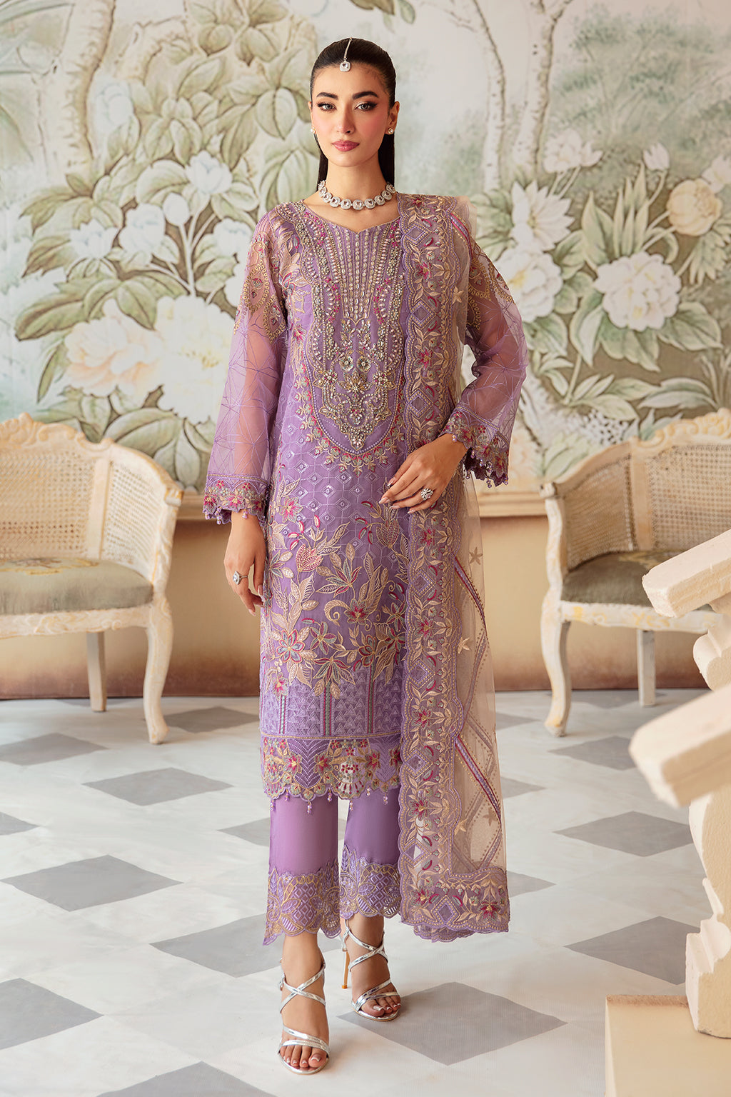 Ramsha | Minhal Organza Collection |  M-1207 by Ramsha - Designer Dress - Type: Ladies Clothes - Available at Libayah - 100% Original