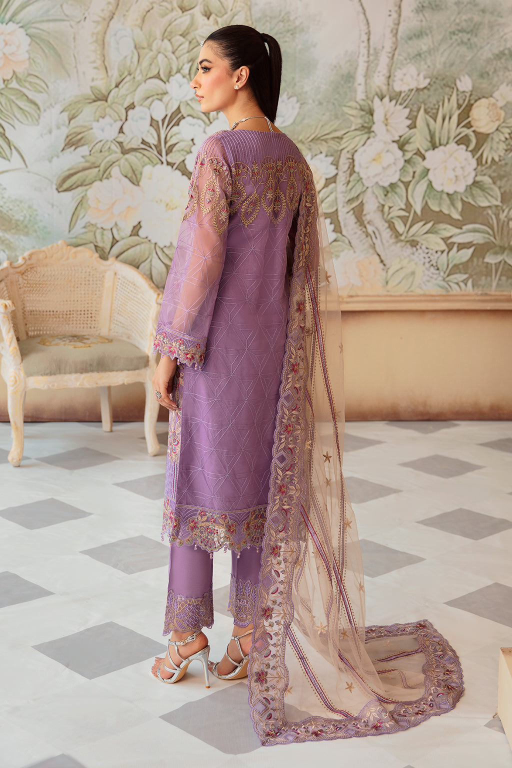 Ramsha | Minhal Organza Collection |  M-1207 by Ramsha - Designer Dress - Type: Ladies Clothes - Available at Libayah - 100% Original