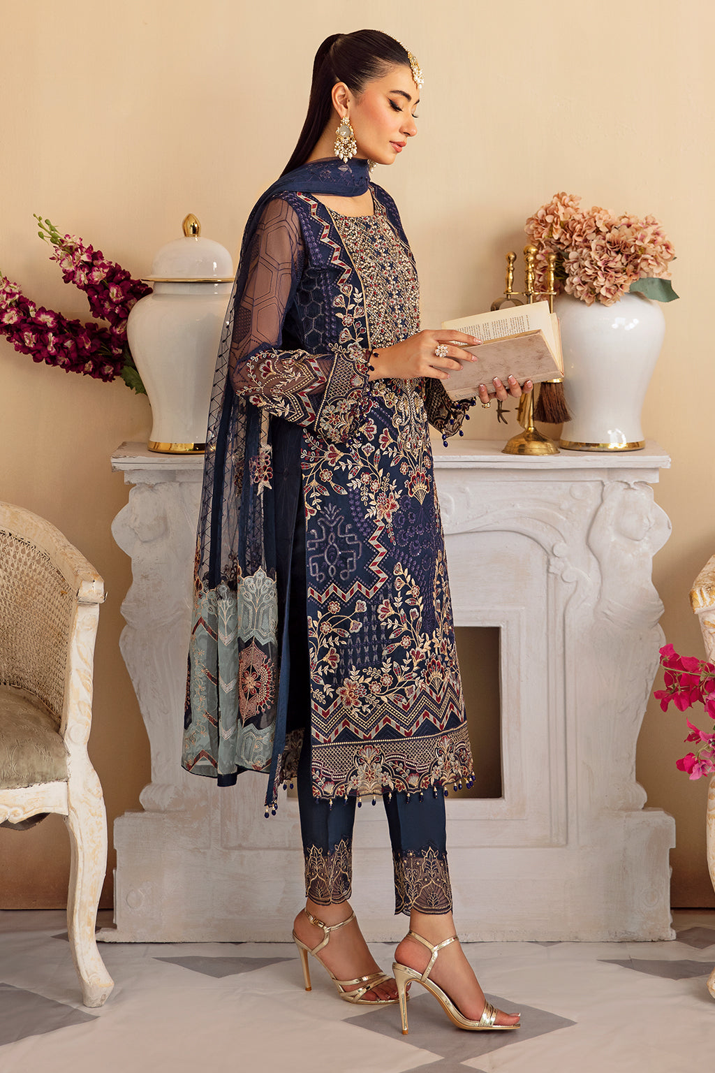 Ramsha | Minhal Organza Collection |  M-1209 by Ramsha - Designer Dress - Type: Ladies Clothes - Available at Libayah - 100% Original