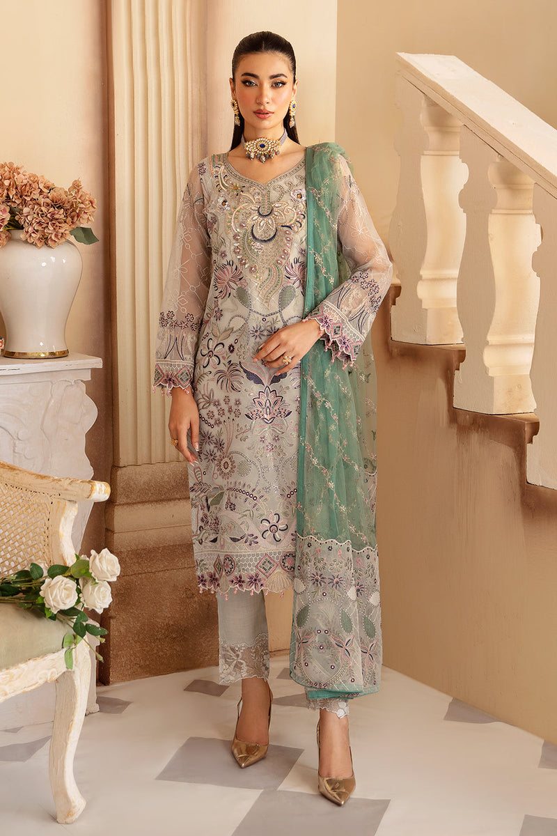 Ramsha | Minhal Organza Collection |  M-1202 by Ramsha - Designer Dress - Type: Ladies Clothes - Available at Libayah - 100% Original