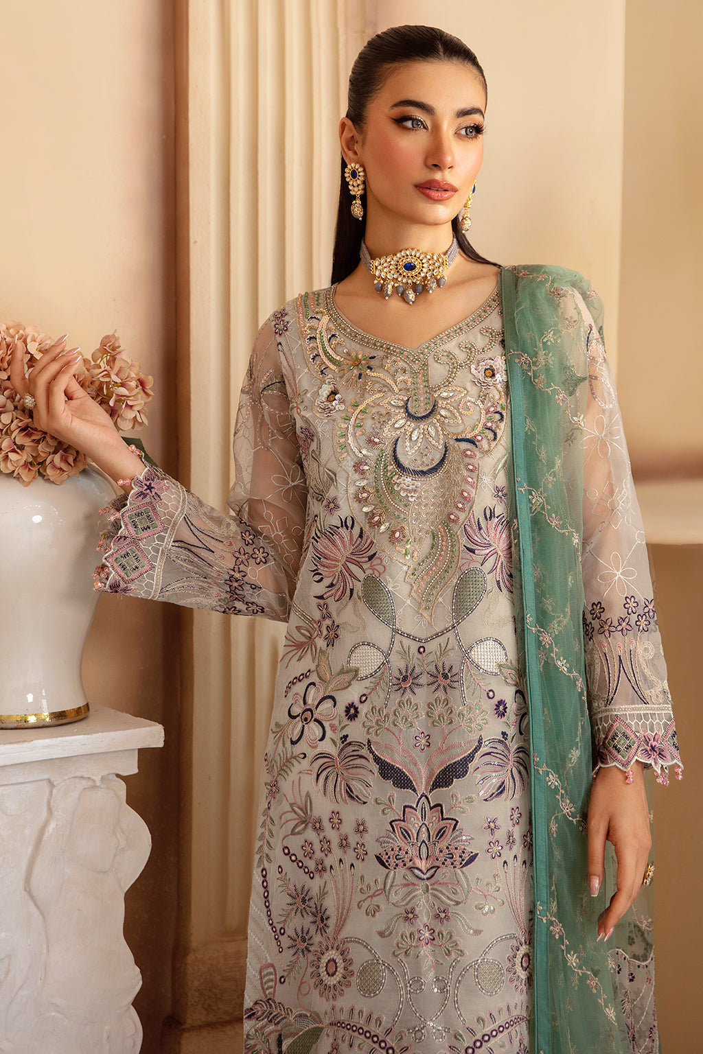 Ramsha | Minhal Organza Collection |  M-1202 by Ramsha - Designer Dress - Type: Ladies Clothes - Available at Libayah - 100% Original