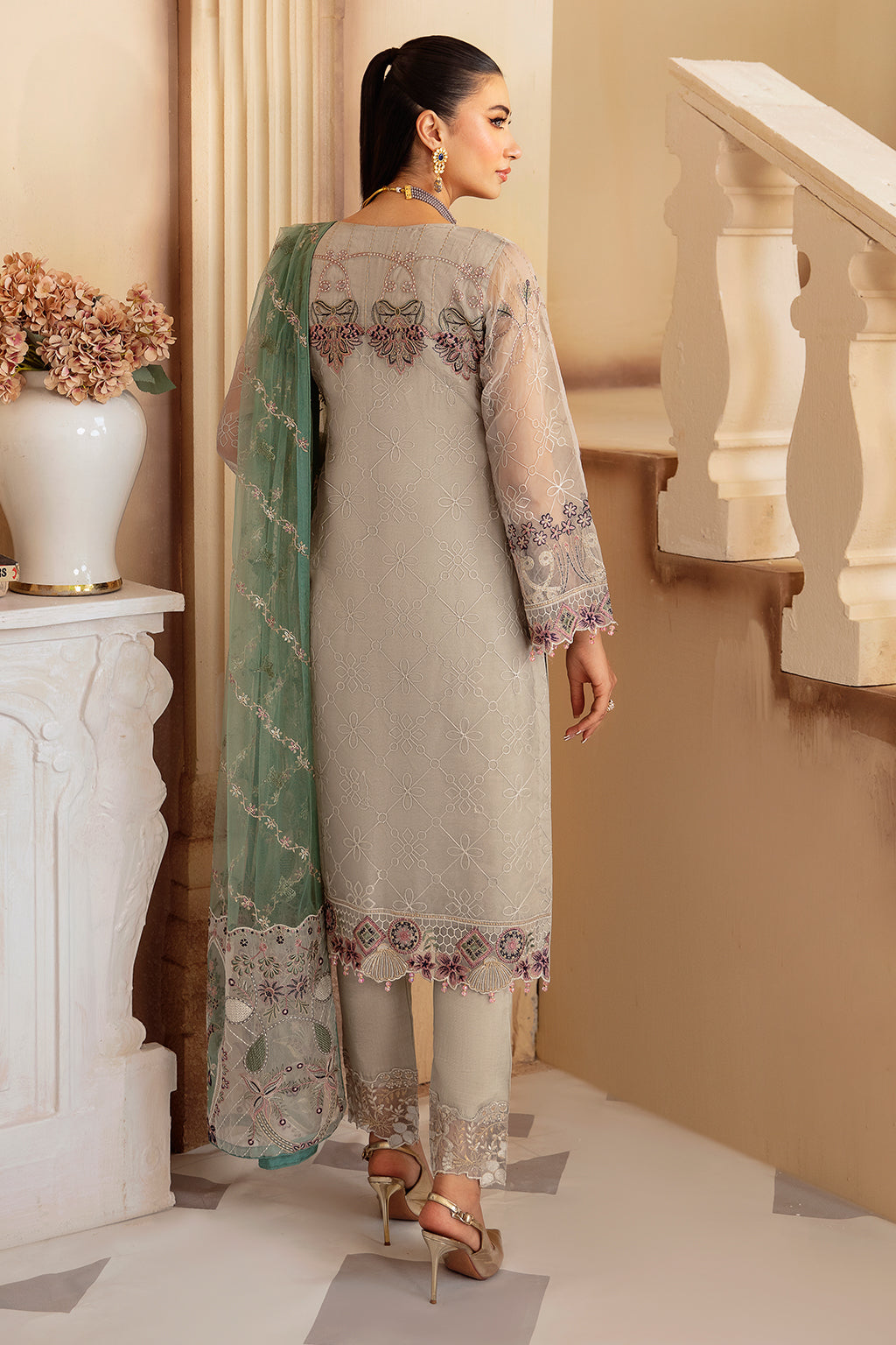 Ramsha | Minhal Organza Collection |  M-1202 by Ramsha - Designer Dress - Type: Ladies Clothes - Available at Libayah - 100% Original
