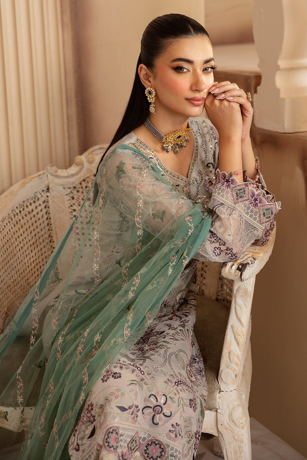 Ramsha | Minhal Organza Collection |  M-1202 by Ramsha - Designer Dress - Type: Ladies Clothes - Available at Libayah - 100% Original