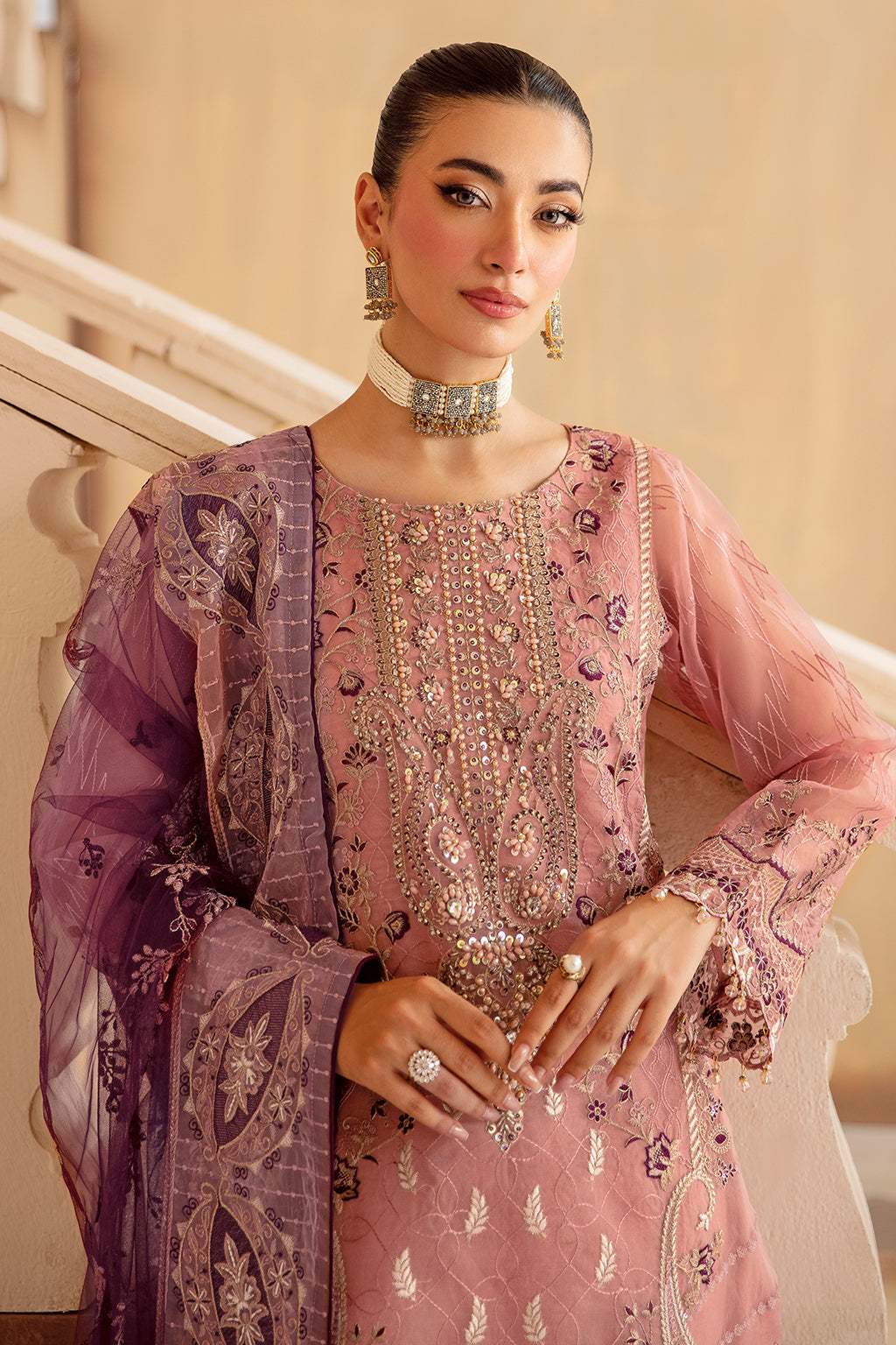 Ramsha | Minhal Organza Collection |   M-1210 by Ramsha - Designer Dress - Type: Ladies Clothes - Available at Libayah - 100% Original