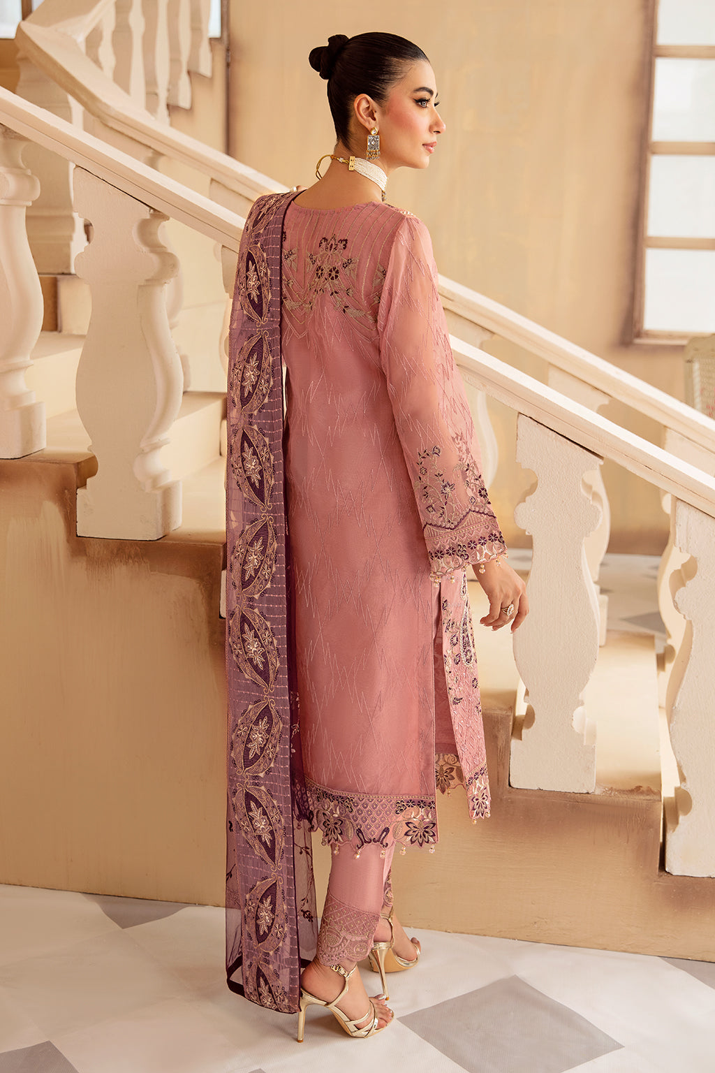Ramsha | Minhal Organza Collection |   M-1210 by Ramsha - Designer Dress - Type: Ladies Clothes - Available at Libayah - 100% Original