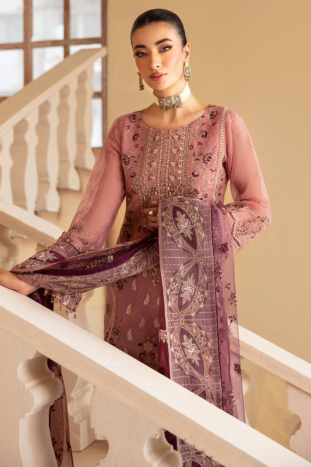 Ramsha | Minhal Organza Collection |   M-1210 by Ramsha - Designer Dress - Type: Ladies Clothes - Available at Libayah - 100% Original