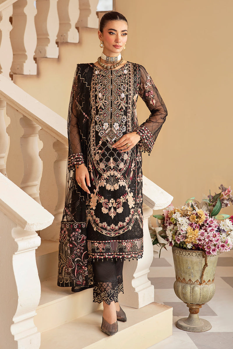 Ramsha | Minhal Organza Collection |  M-1205 by Ramsha - Designer Dress - Type: Ladies Clothes - Available at Libayah - 100% Original