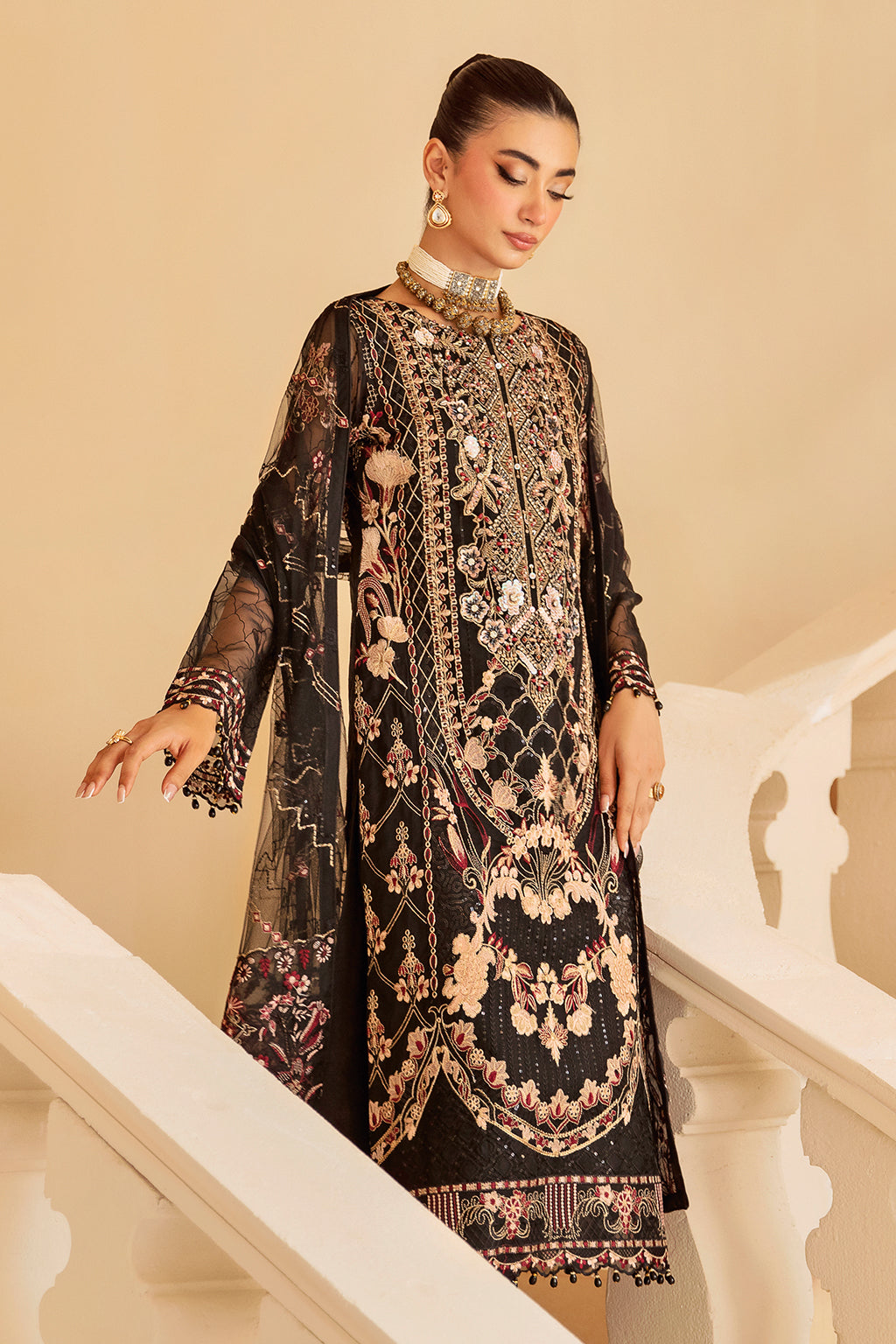 Ramsha | Minhal Organza Collection |  M-1205 by Ramsha - Designer Dress - Type: Ladies Clothes - Available at Libayah - 100% Original