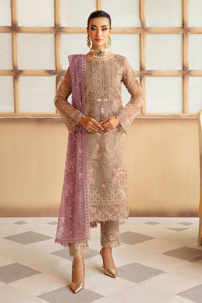 Ramsha | Minhal Organza Collection |   M-1206 by Ramsha - Designer Dress - Type: Ladies Clothes - Available at Libayah - 100% Original