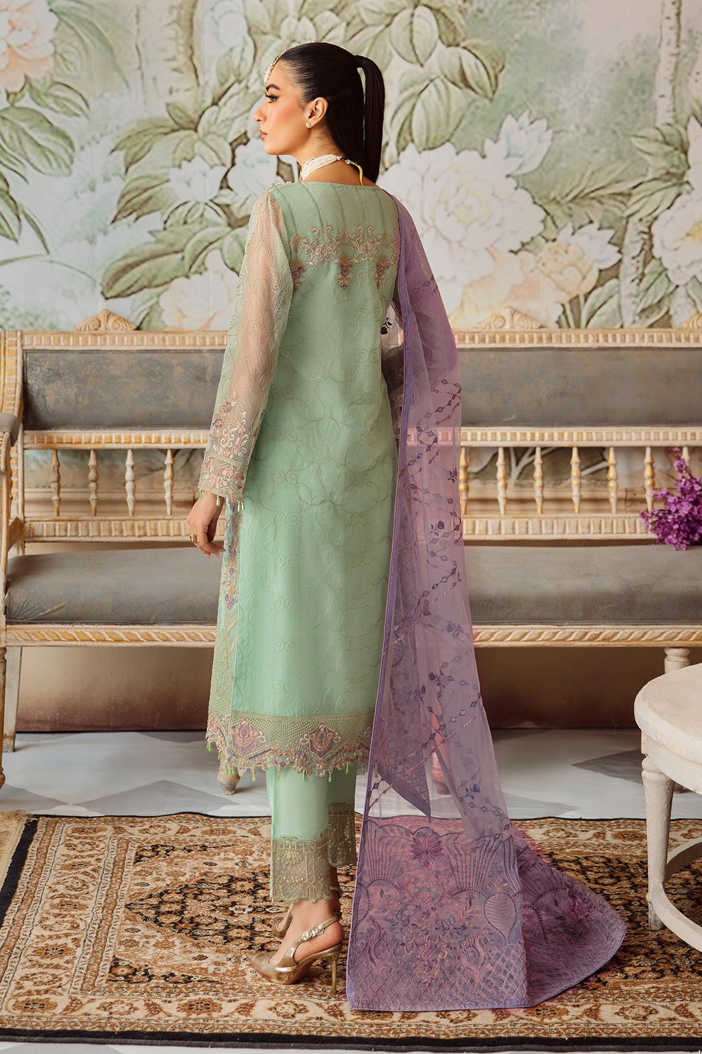 Ramsha | Minhal Organza Collection |   M-1204 by Ramsha - Designer Dress - Type: Ladies Clothes - Available at Libayah - 100% Original