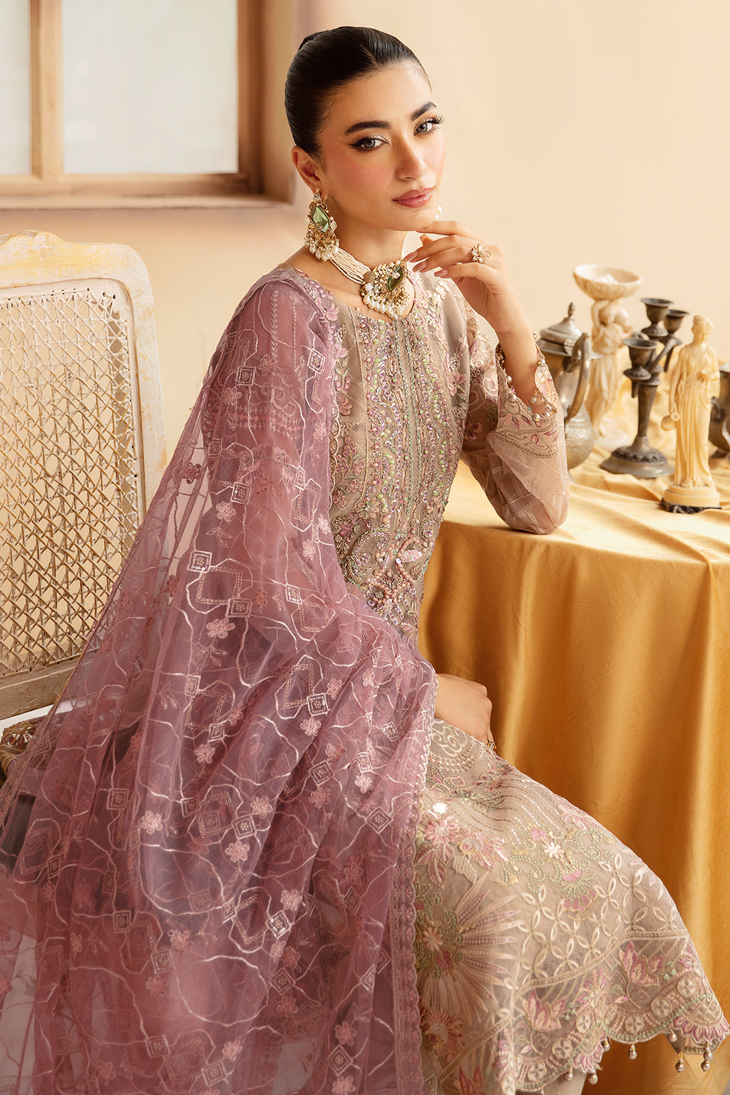 Ramsha | Minhal Organza Collection |   M-1206 by Ramsha - Designer Dress - Type: Ladies Clothes - Available at Libayah - 100% Original