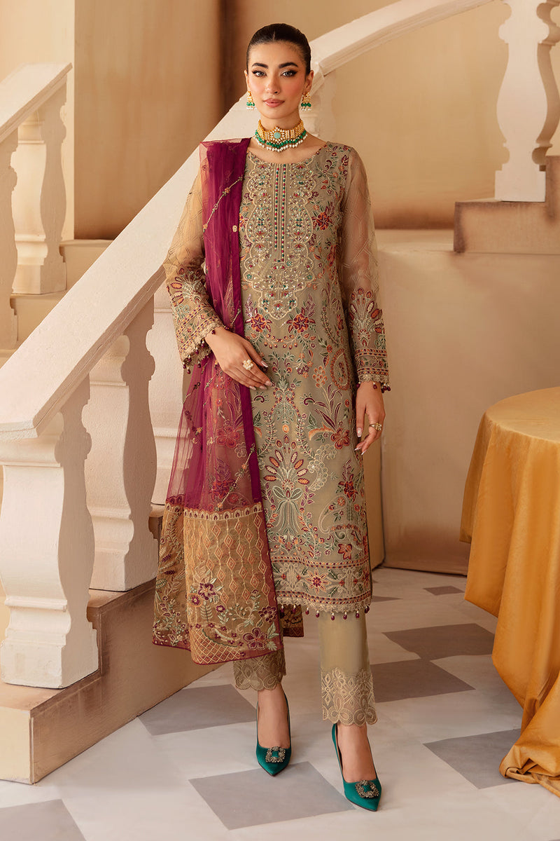 Ramsha | Minhal Organza Collection |  M-1208 by Ramsha - Designer Dress - Type: Ladies Clothes - Available at Libayah - 100% Original