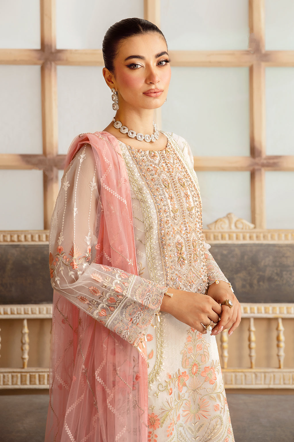 Ramsha | Minhal Organza Collection |   M-1203 by Ramsha - Designer Dress - Type: Ladies Clothes - Available at Libayah - 100% Original