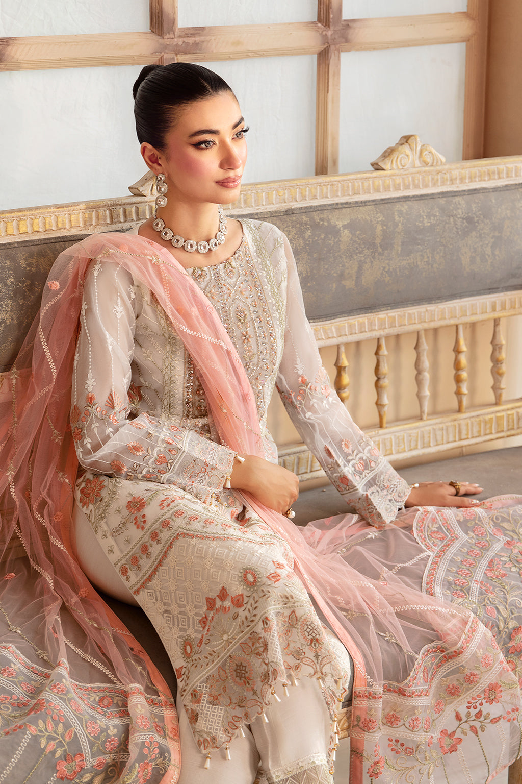 Ramsha | Minhal Organza Collection |   M-1203 by Ramsha - Designer Dress - Type: Ladies Clothes - Available at Libayah - 100% Original