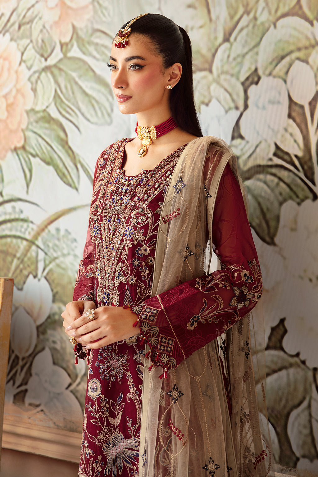 Ramsha | Minhal Organza Collection |  M-1201 by Ramsha - Designer Dress - Type: Ladies Clothes - Available at Libayah - 100% Original