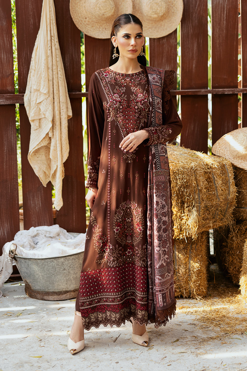 Ramsha | Reet Karandi Collection |  R-1103 by Ramsha - Designer Dress - Type: Ladies Clothes - Available at Libayah - 100% Original