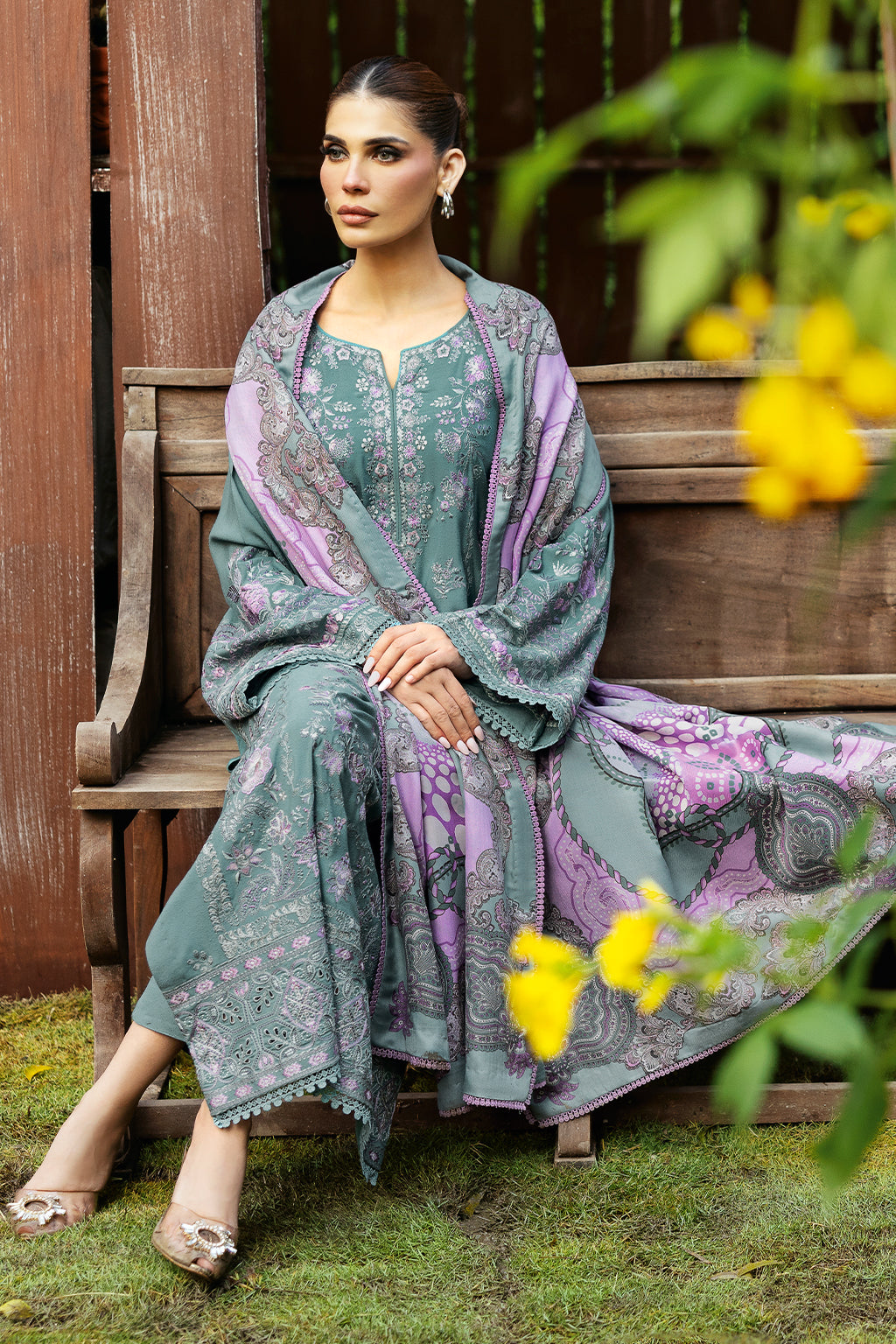 Ramsha | Reet Karandi Collection |  R-1107 by Ramsha - Designer Dress - Type: Ladies Clothes - Available at Libayah - 100% Original