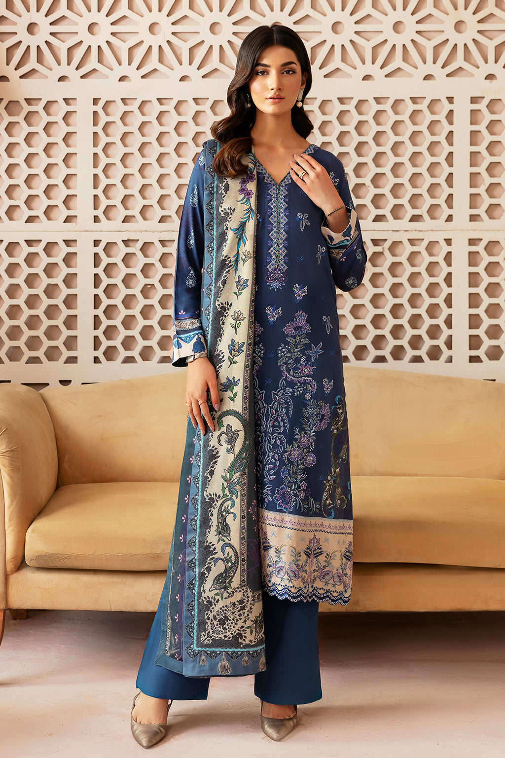 Ramsha | Riwaj Winter Collection | J-302 by Ramsha - Designer Dress - Type: Casual - Available at Libayah - 100% Original