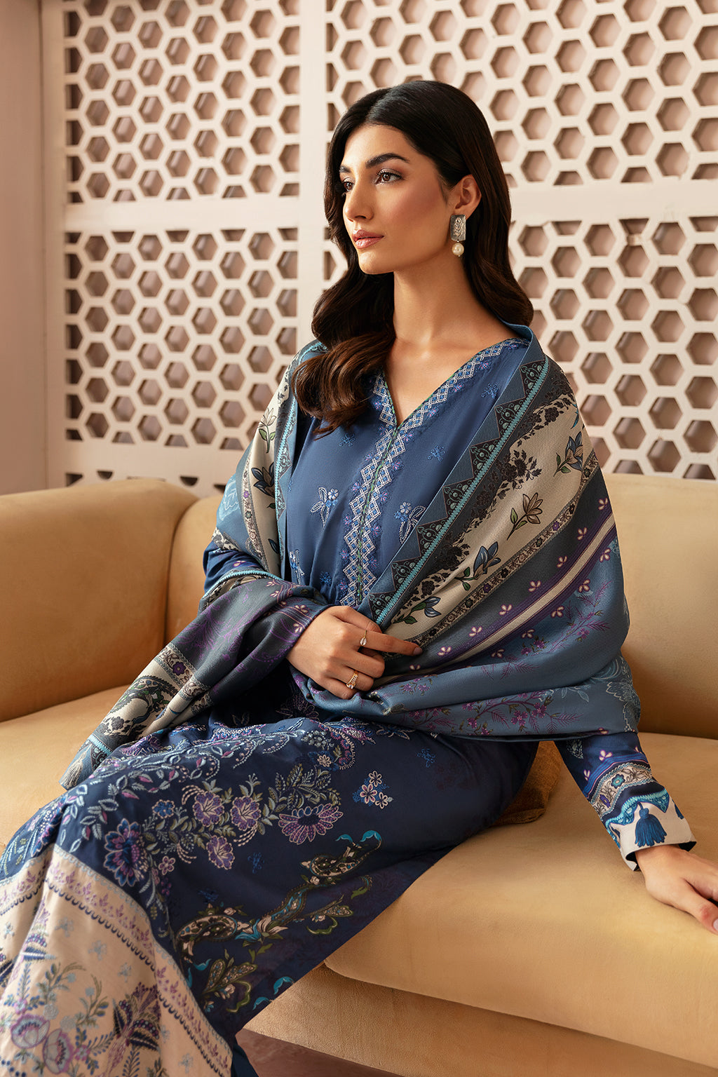 Ramsha | Riwaj Winter Collection | J-302 by Ramsha - Designer Dress - Type: Casual - Available at Libayah - 100% Original