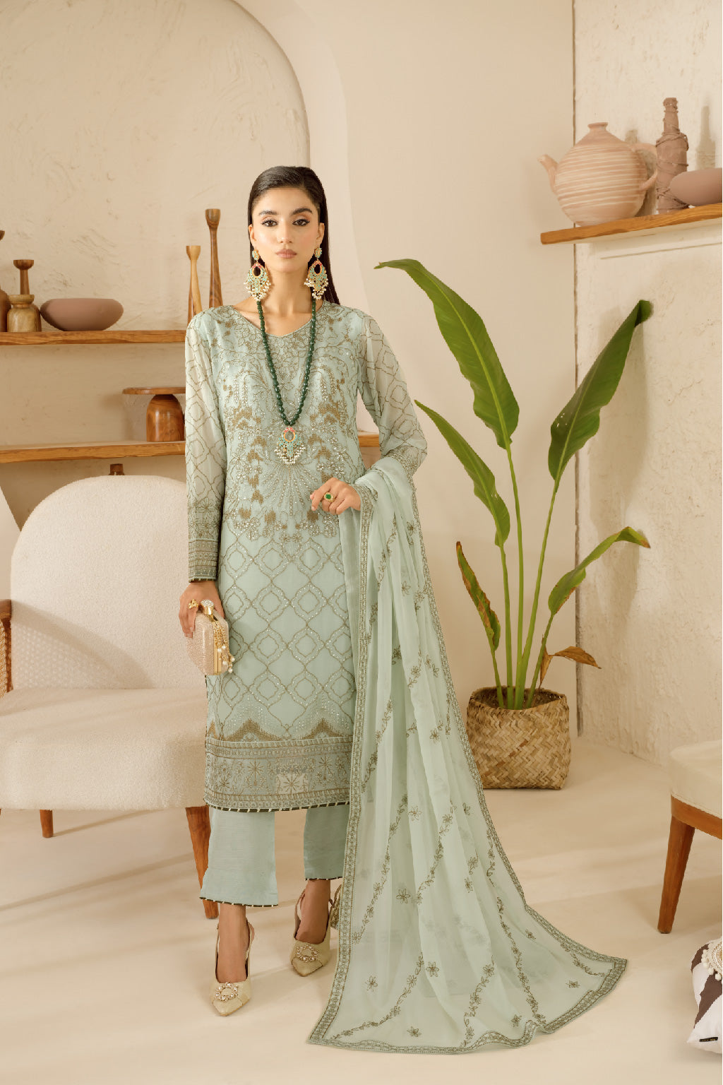 Ramsha | Sonehri Collection | BB-106 by Ramsha - Designer Dress - Type: Ladies Clothes - Available at Libayah - 100% Original
