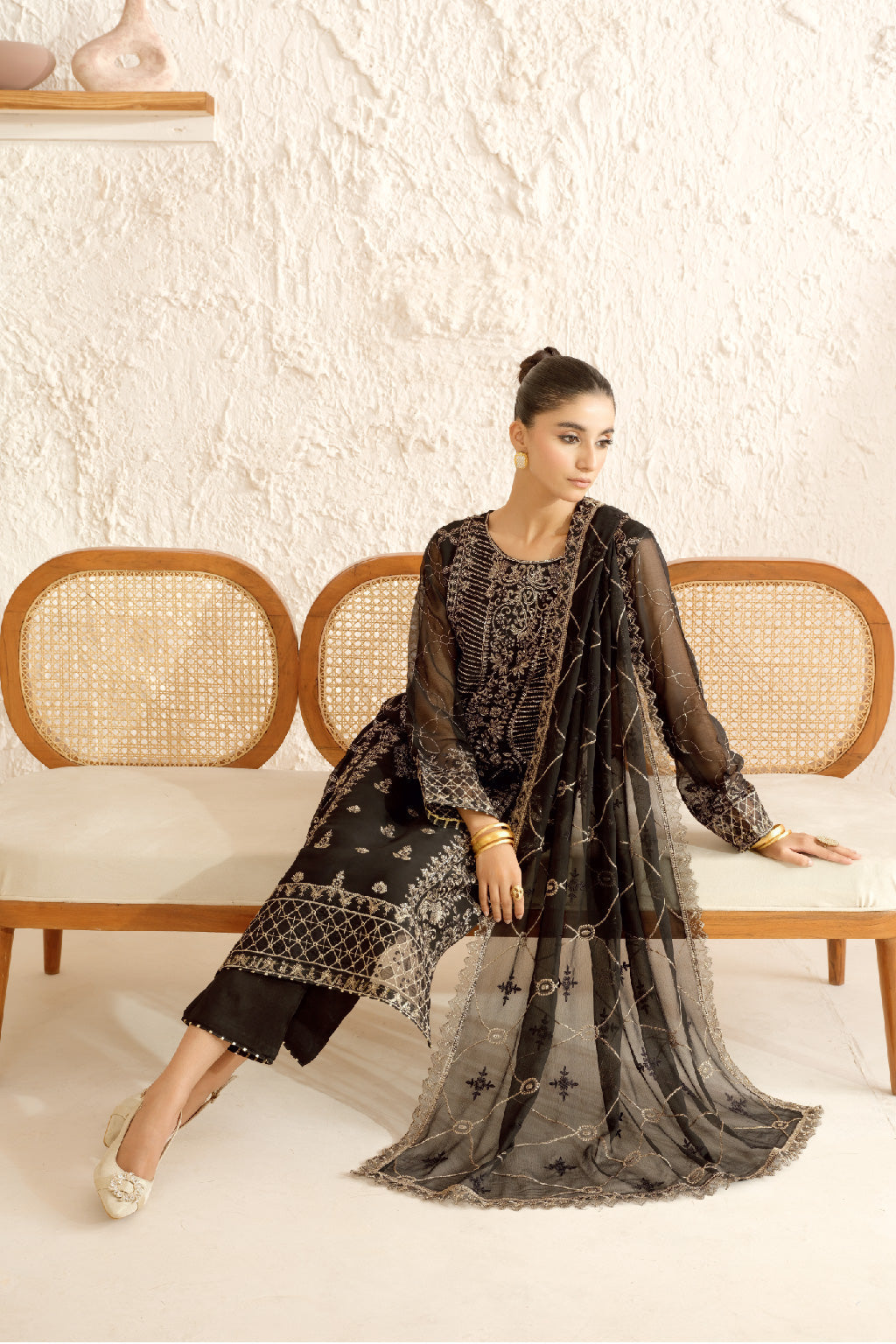 Ramsha | Sonehri Collection | BB-107 by Ramsha - Designer Dress - Type: Ladies Clothes - Available at Libayah - 100% Original