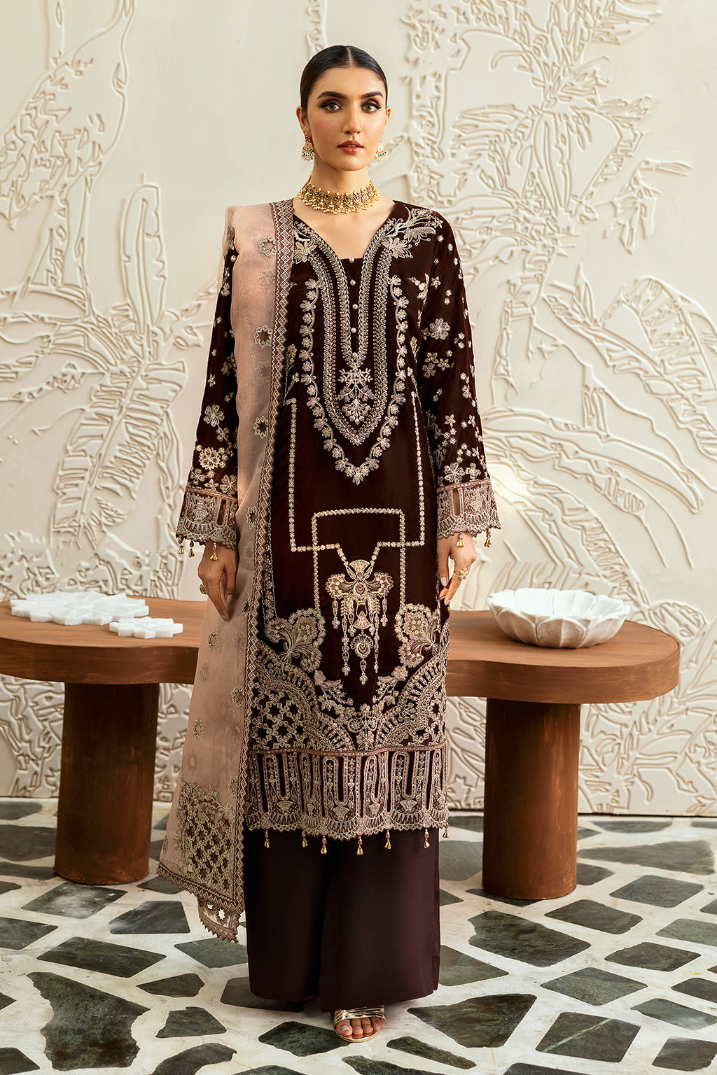 Ramsha | Velvet Collection | V-606 by Ramsha - Designer Dress - Type: Ladies Clothes - Available at Libayah - 100% Original