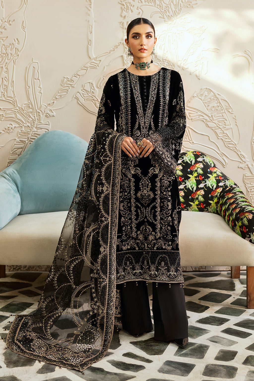 Ramsha | Velvet Collection | V-603 by Ramsha - Designer Dress - Type: Ladies Clothes - Available at Libayah - 100% Original