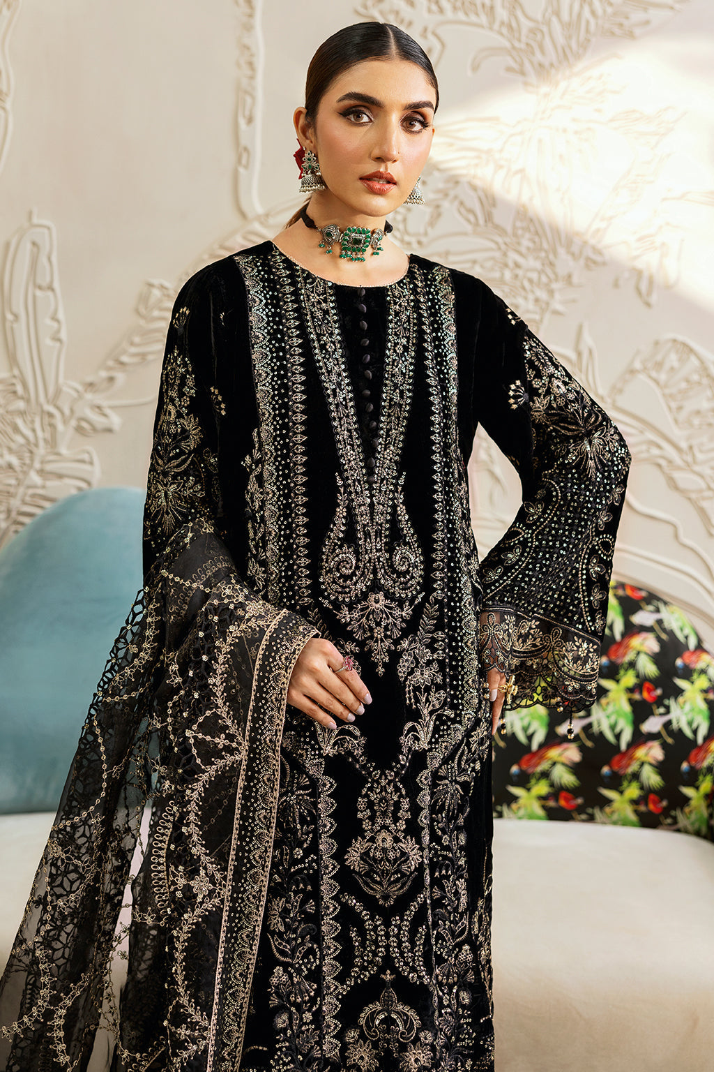 Ramsha | Velvet Collection | V-603 by Ramsha - Designer Dress - Type: Ladies Clothes - Available at Libayah - 100% Original